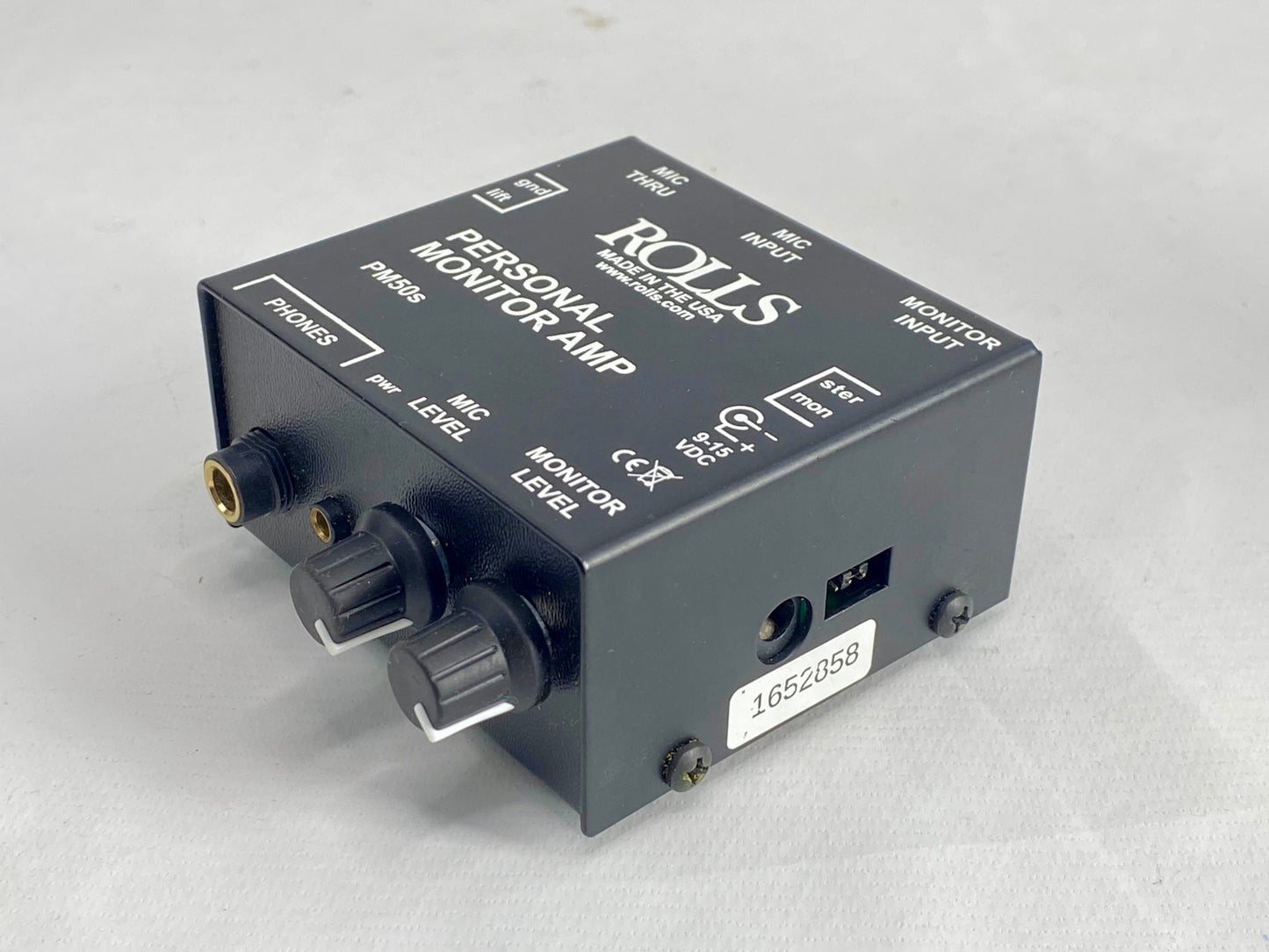 Rolls Amplificador Pessoal De Fone De Ouvido Pm50se Preto