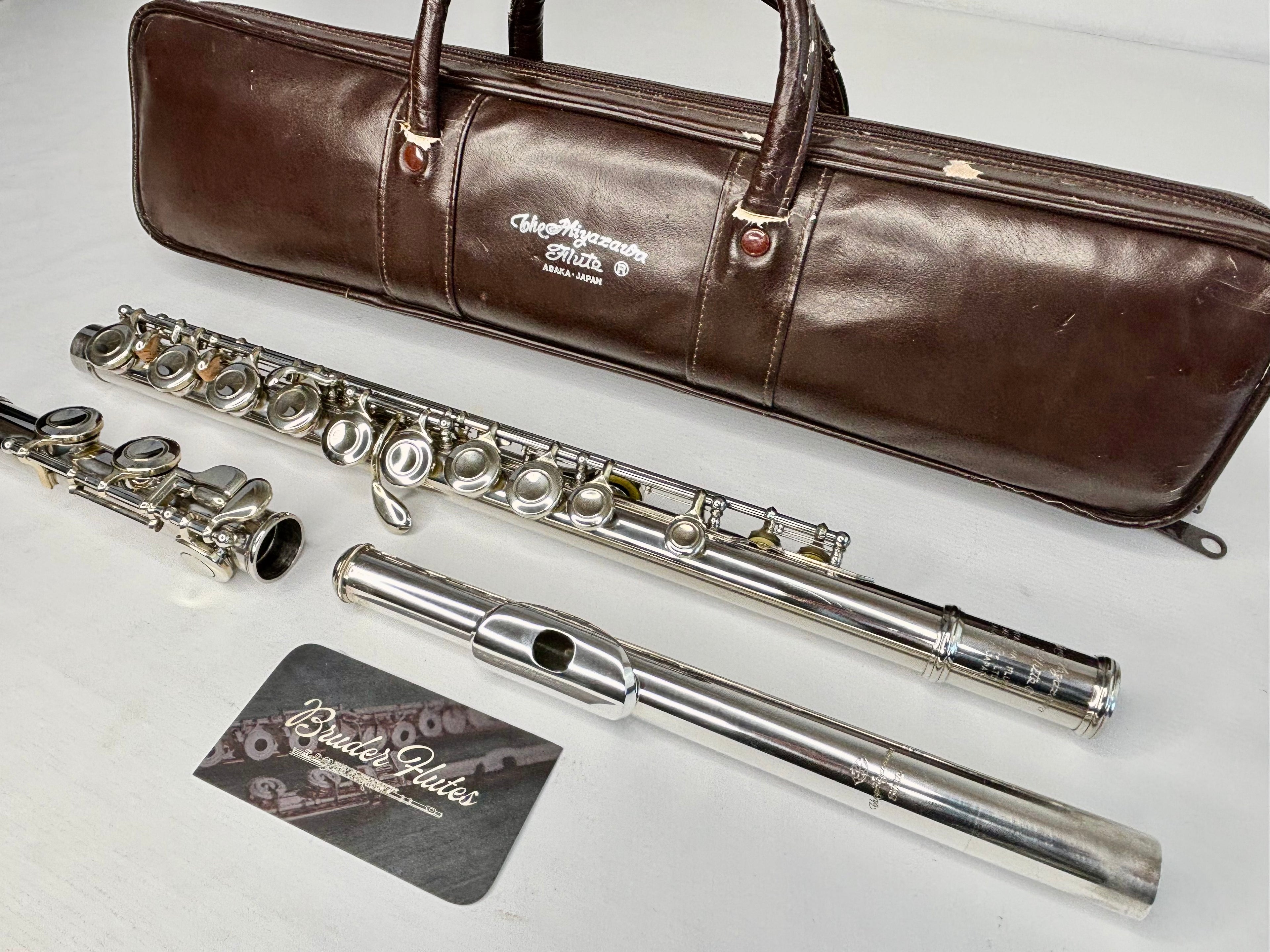Flauta Transversal Miyazawa MS-95 Bocal em Prata Maciça - Made In Japan  #145