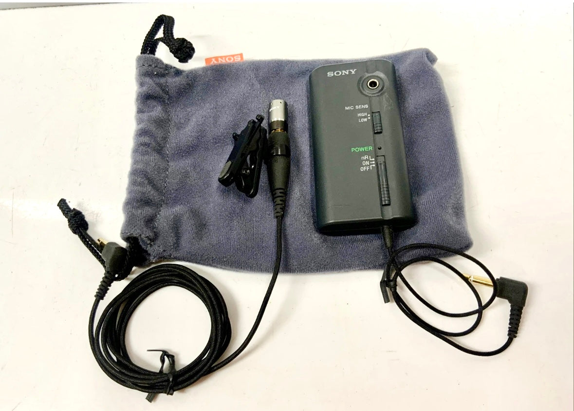 Microfone Sony Emc-cr120 - Made In Japan Preto