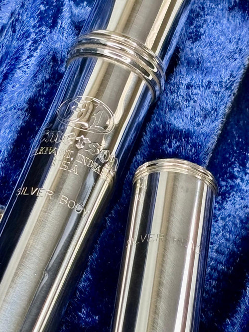 Flauta Transversal Emerson Eld - Prata Maciça  Made Usa #140