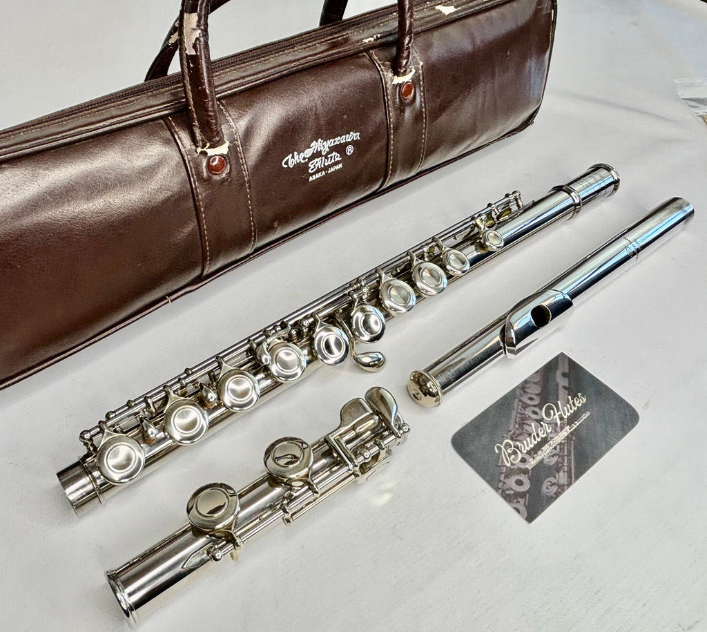 Flauta Transversal Miyazawa MS-95 Bocal em Prata Maciça - Made In Japan  #145