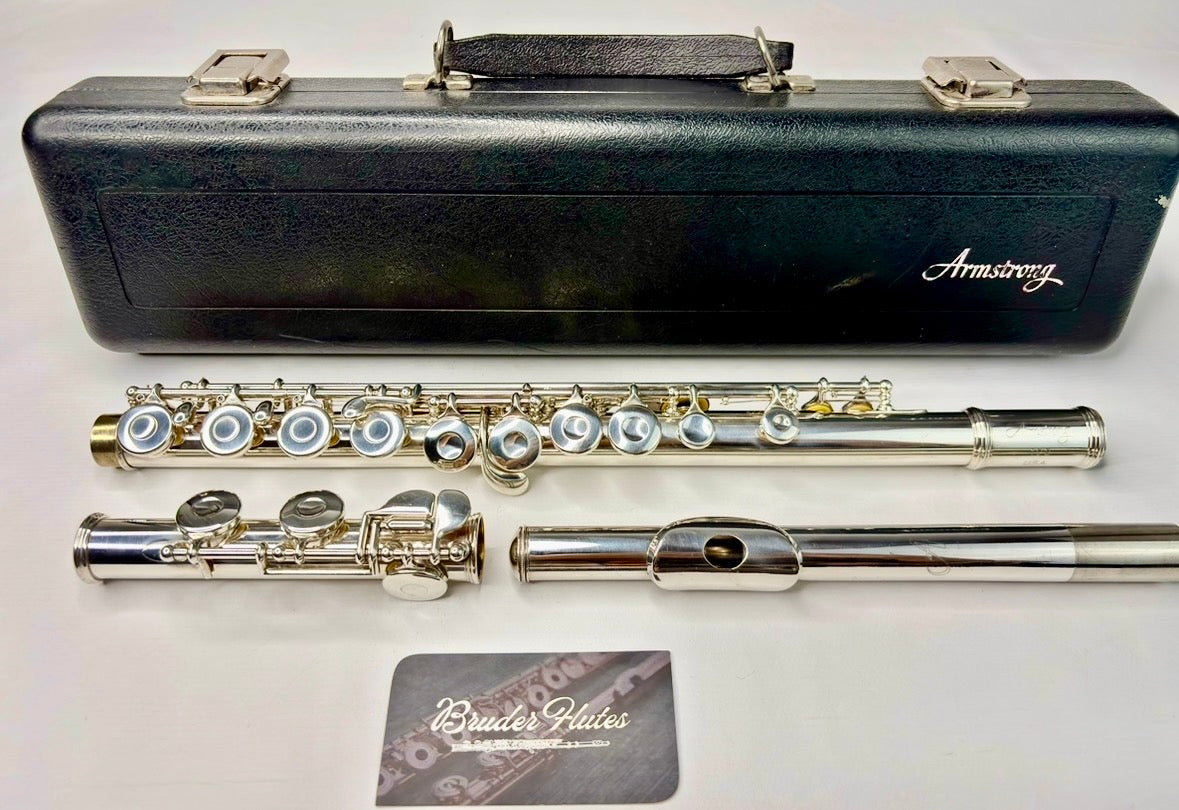 Flauta Transversal Armstrong 102 - Made In Usa #99 Prata