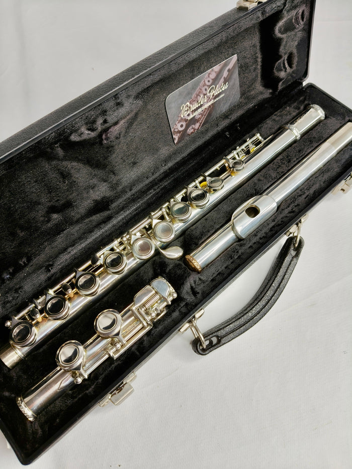 Flauta Transversal L J Hutchen - Made In Usa #136 Prata