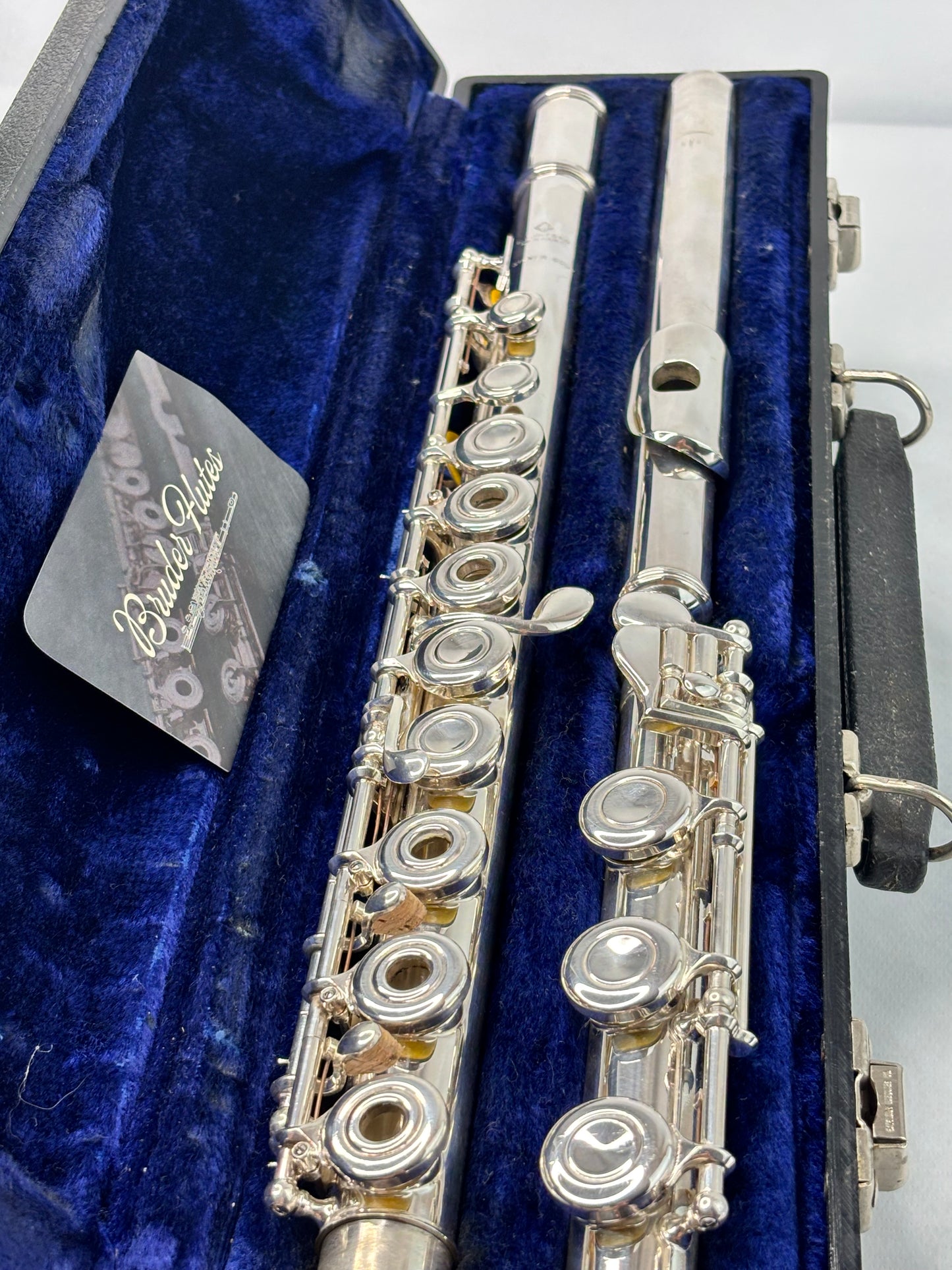 Flauta Transversal El Deford - Bocal + Tubo do Corpo em Prata Maciça - Made In Usa #105