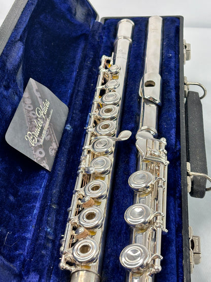 Flauta Transversal El Deford - Bocal + Tubo do Corpo em Prata Maciça - Made In Usa #105