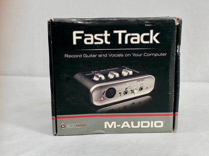 Interface M-audio Fast Track - Importado Usa #236 Preto 5v