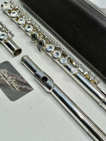 Flauta Transversal Yamaha F100 S  / Made In Japan  #176 Prateado