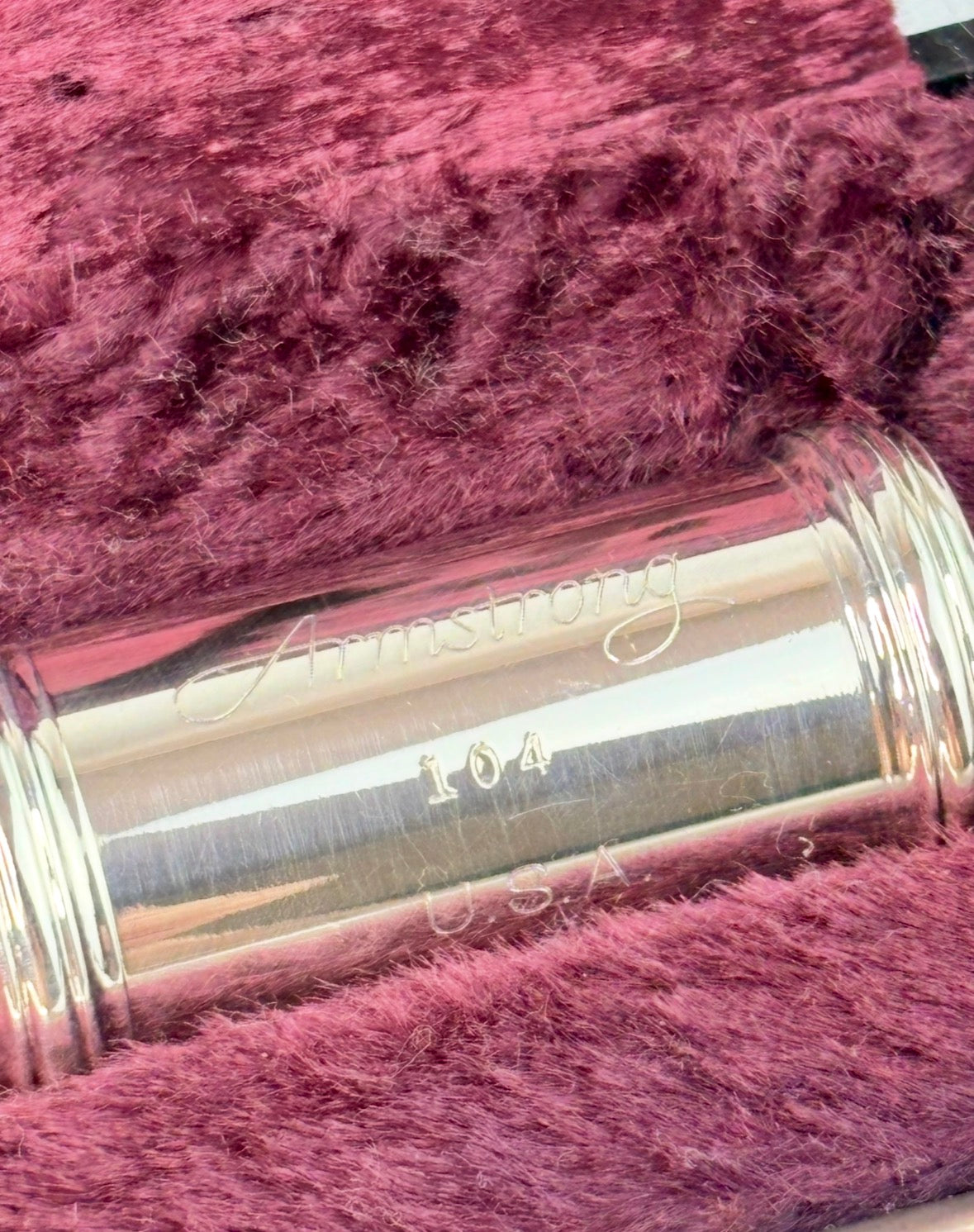 Flauta Transversal Armstrong 104 Made In Usa #132 Prateado