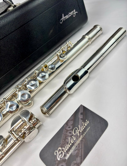 Flauta Transversal Armstrong 102 - Made In Usa #99 Prata