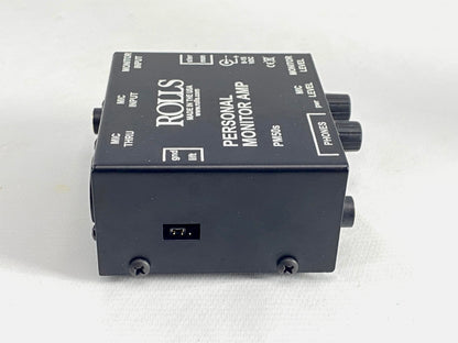 Rolls Amplificador Pessoal De Fone De Ouvido Pm50se Preto