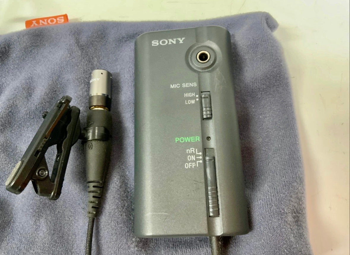 Microfone Sony Emc-cr120 - Made In Japan Preto