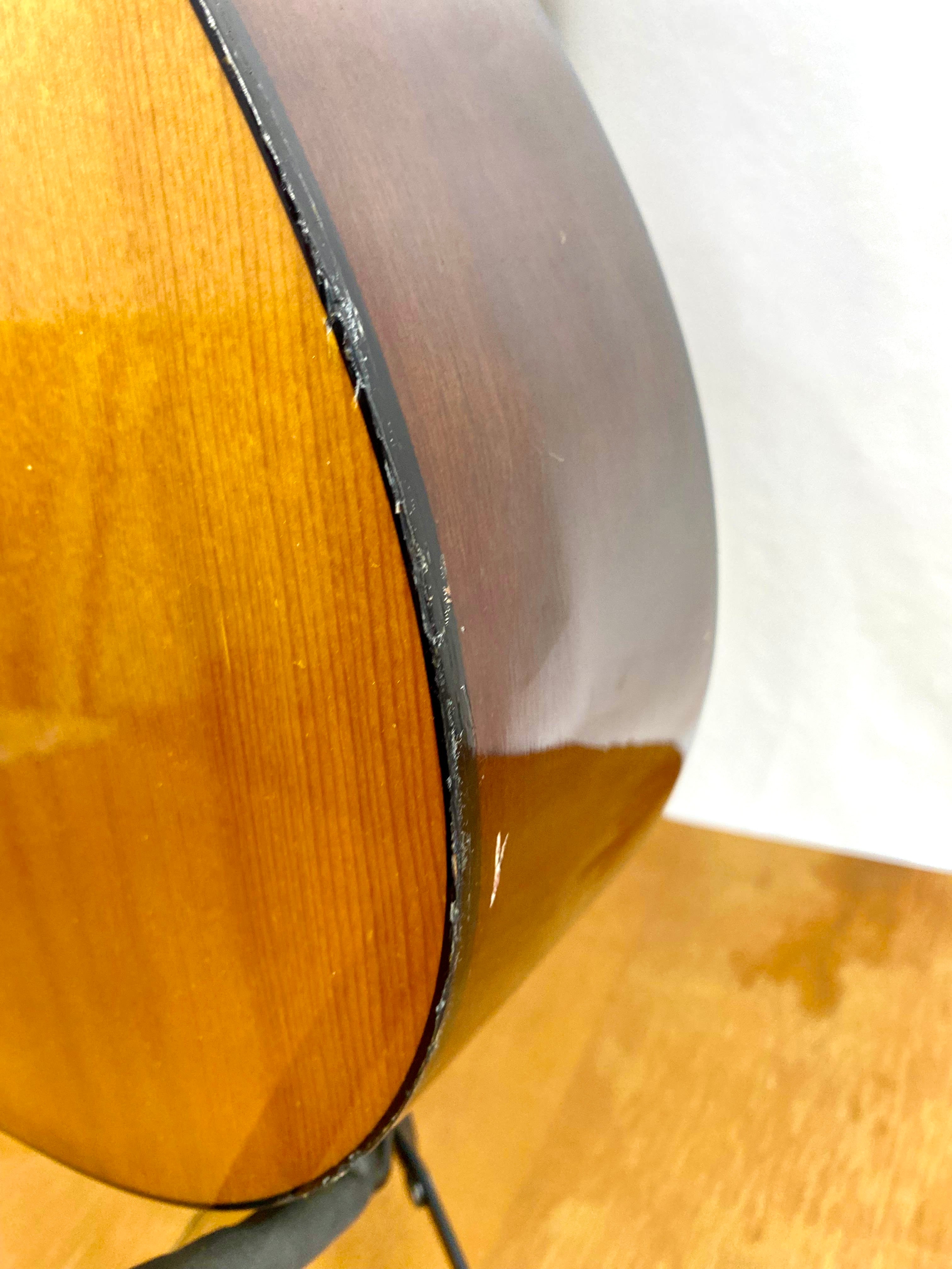 Violão Acústico Hohner 492657-made In Korea -tampo Sólido#64 Natural Destro Pau-rosa