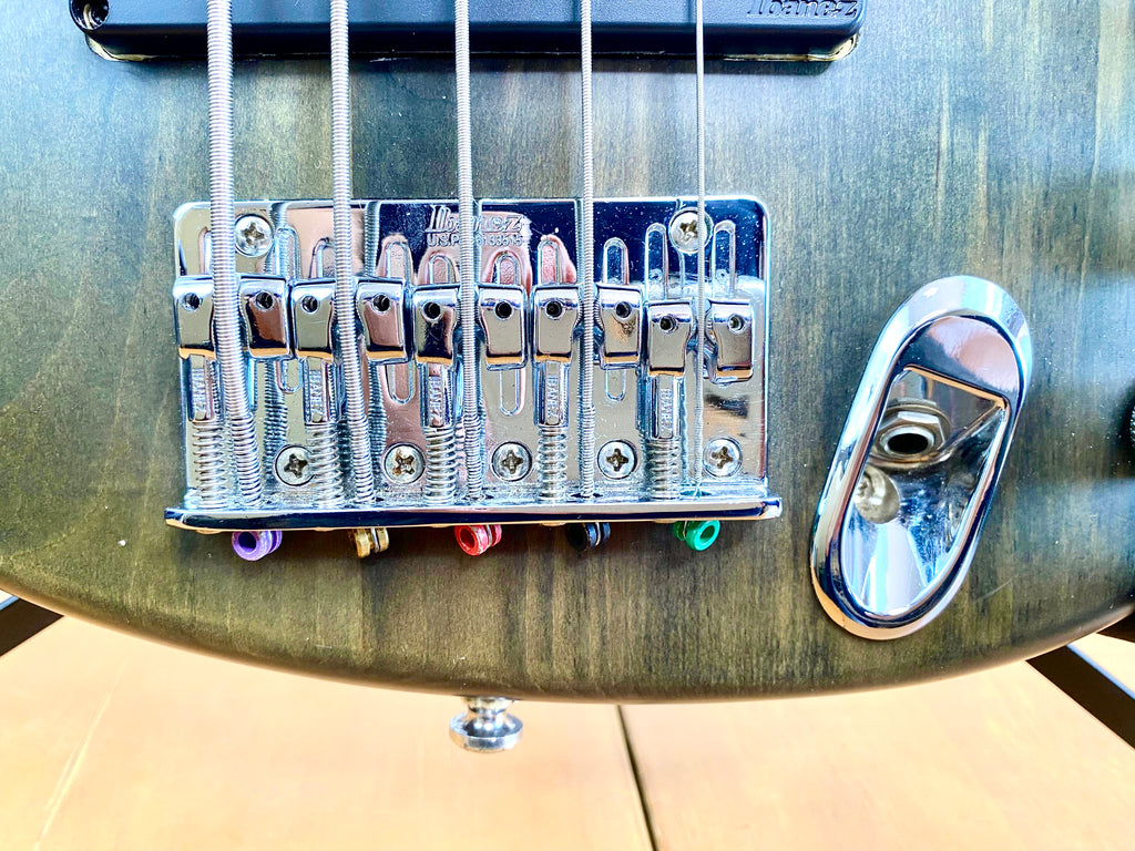 Contra Baixo Ibanez Ergodyne Ebd 405 - Importado Usa #55 Destro Verde-escuro Fosco 5