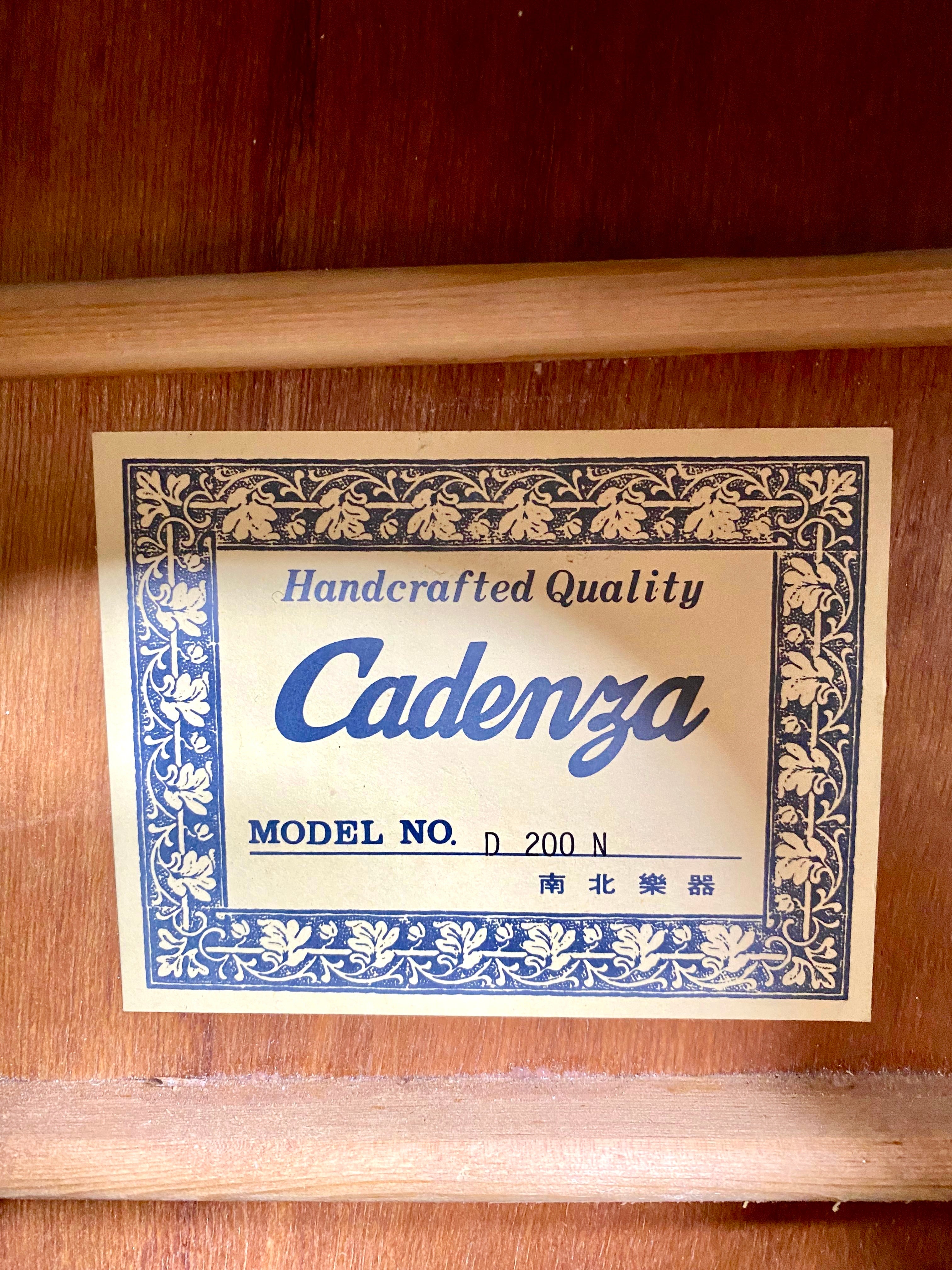 Violão Cadenza D200 N Made In Japan - Importado Usa #56 Natural Destro Ébano