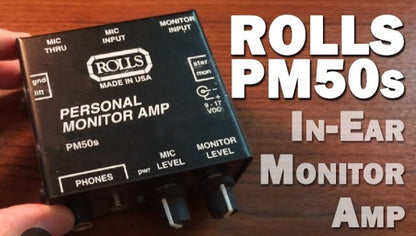 Rolls Amplificador Pessoal De Fone De Ouvido Pm50se Preto