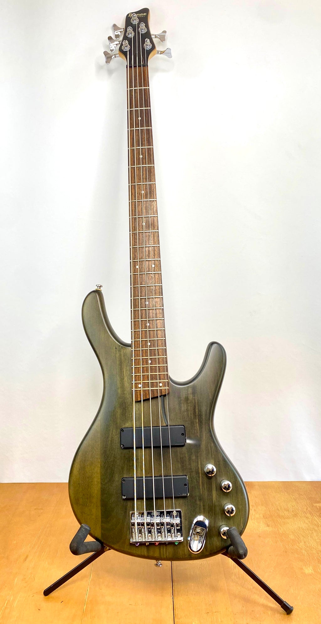 Contra Baixo Ibanez Ergodyne Ebd 405 - Importado Usa #55 Destro Verde-escuro Fosco 5