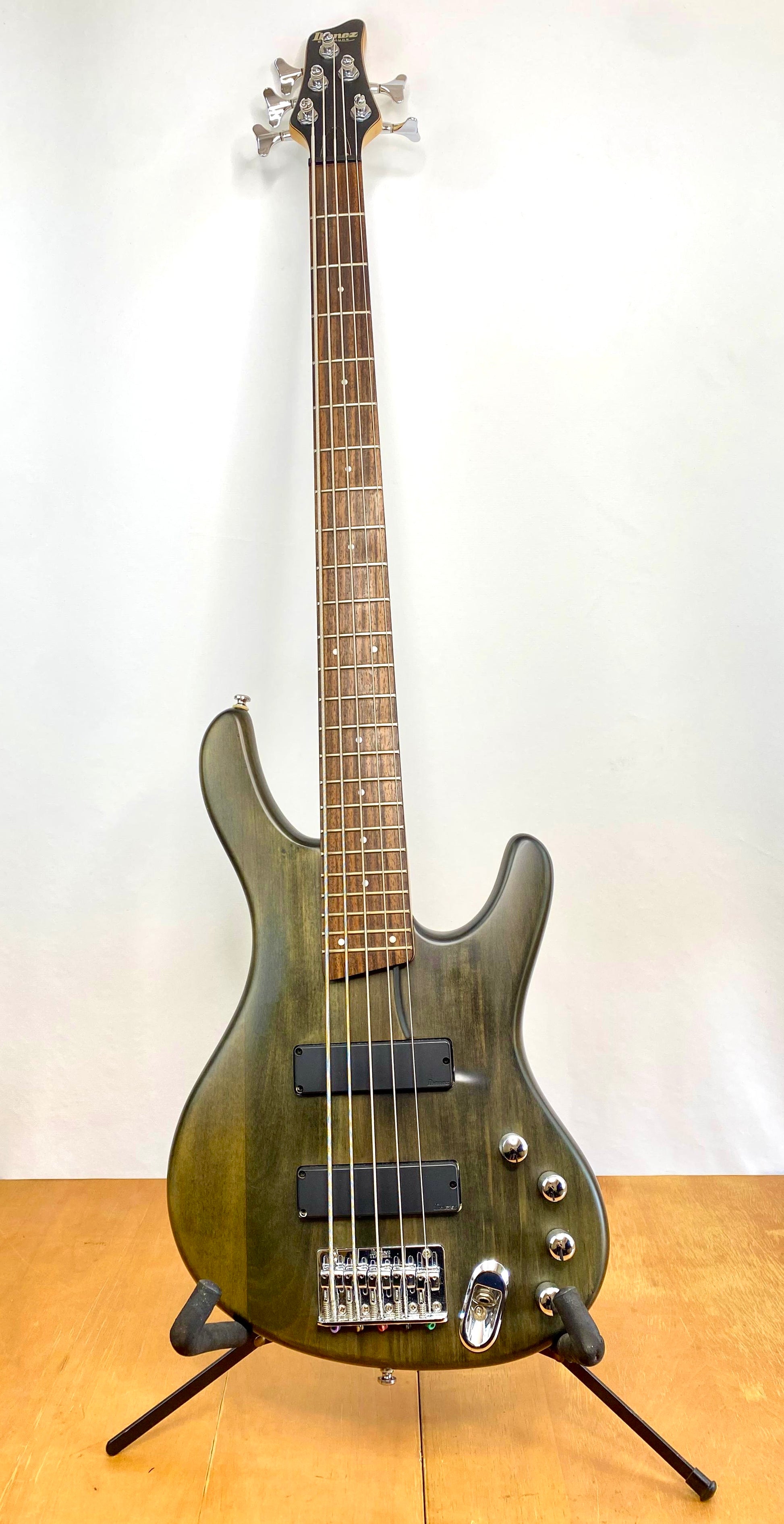 Contra Baixo Ibanez Ergodyne Ebd 405 - Importado Usa #55 Destro Verde-escuro Fosco 5