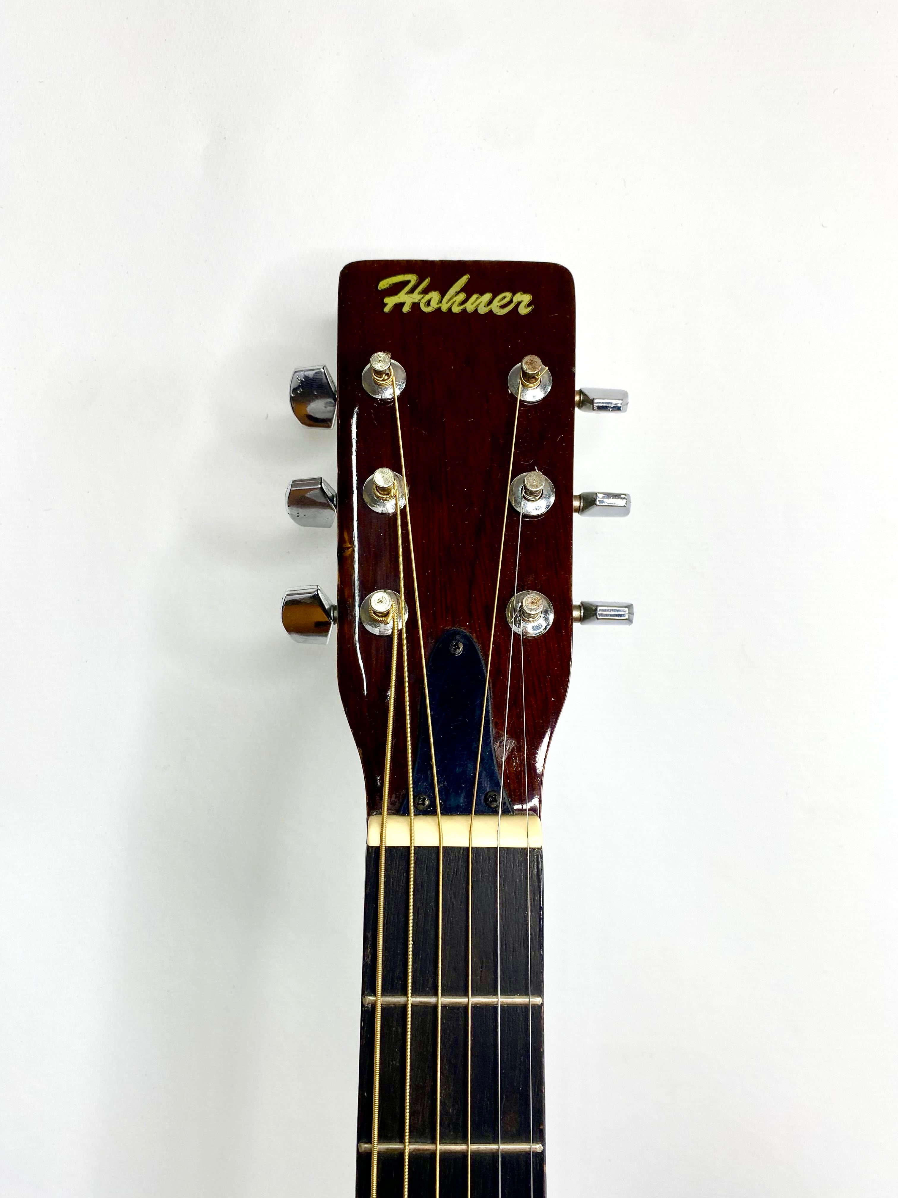 Violão Acústico Hohner 492657-made In Korea -tampo Sólido#64 Natural Destro Pau-rosa