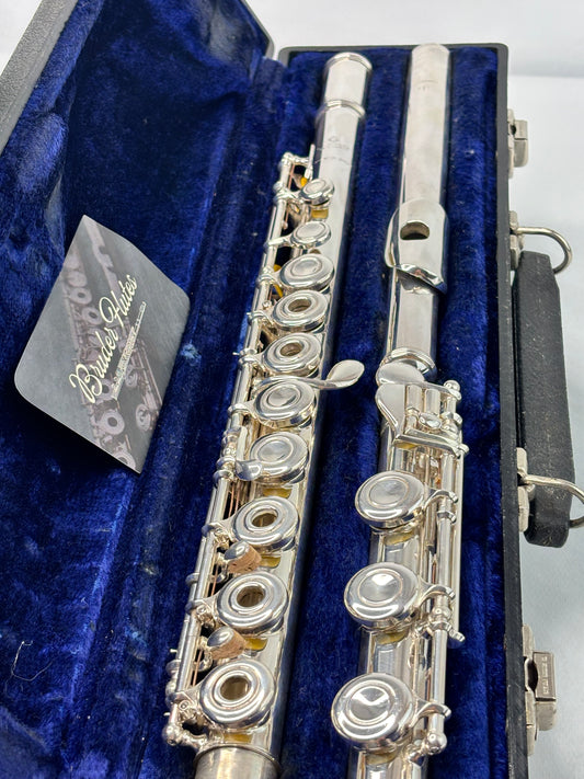 Flauta Transversal El Deford - Bocal + Tubo do Corpo em Prata Maciça - Made In Usa #105