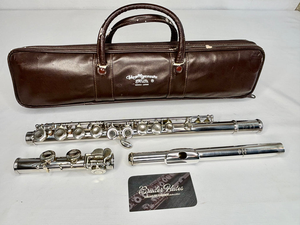 Flauta Transversal Miyazawa MS-95 Bocal em Prata Maciça - Made In Japan  #145