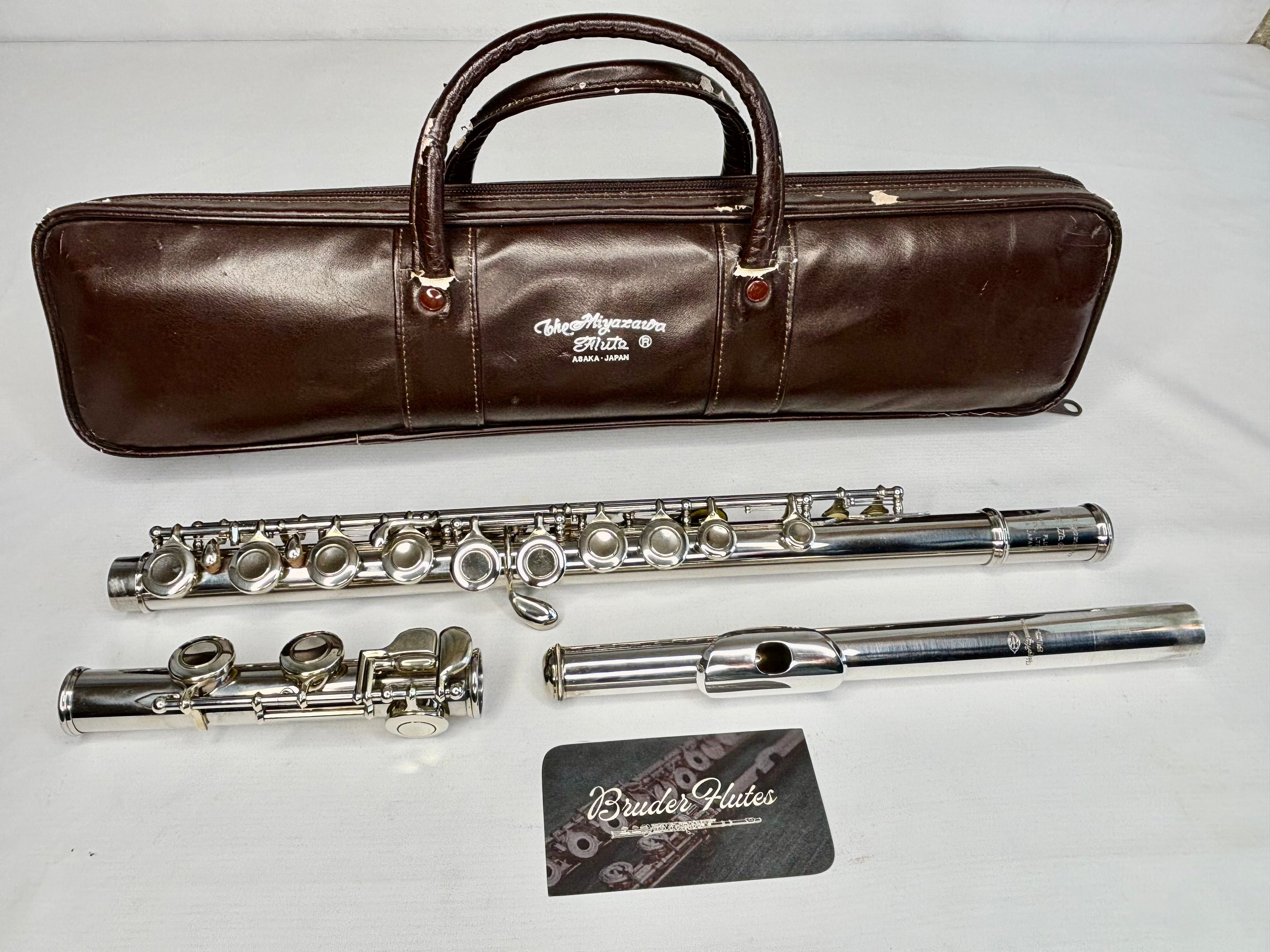 Flauta Transversal Miyazawa MS-95 Bocal em Prata Maciça - Made In Japan  #145