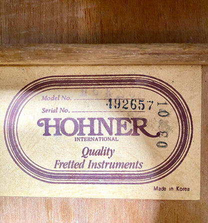 Violão Acústico Hohner 492657-Made In Korea - Tampo Sólido #64