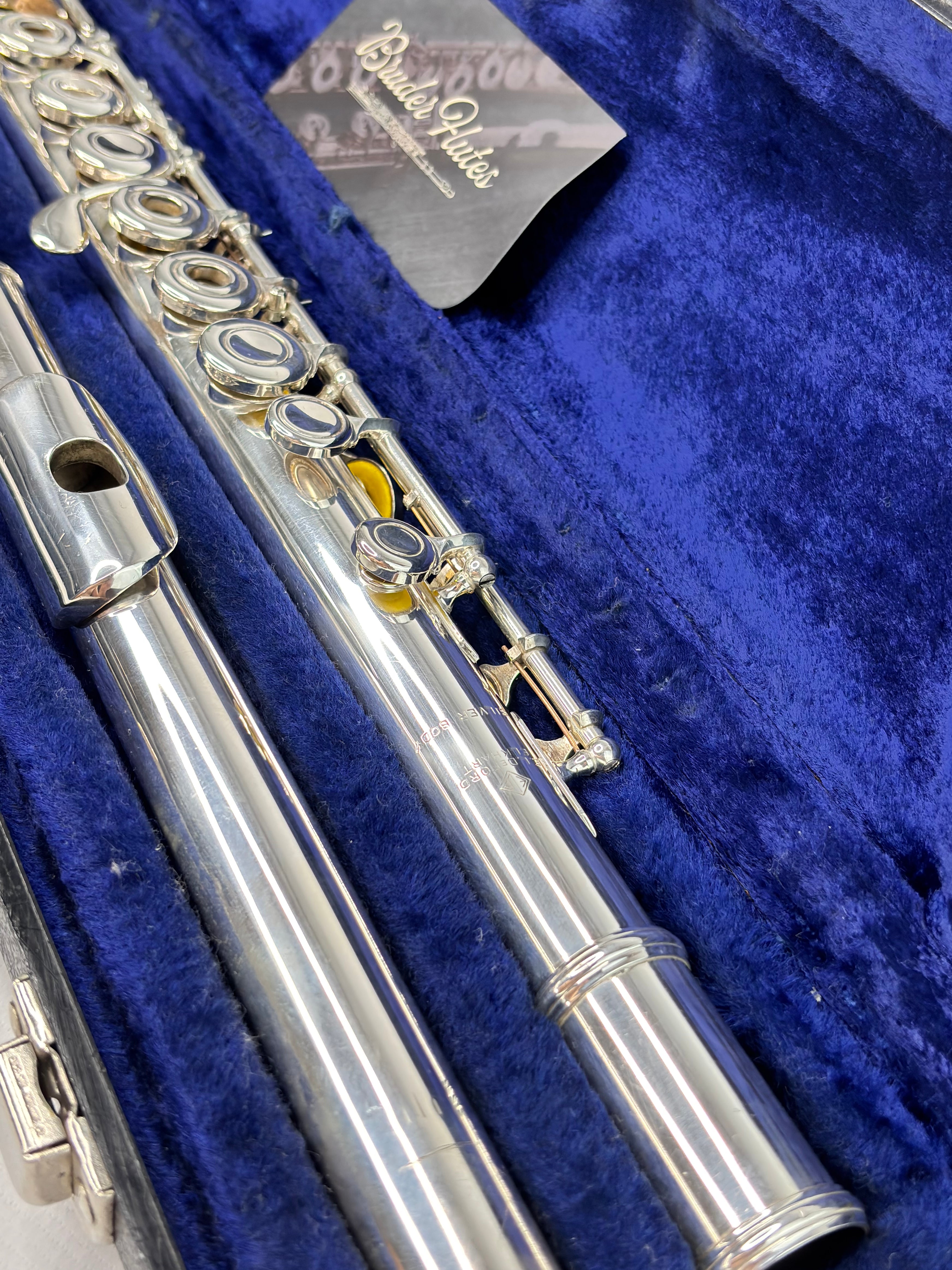 Flauta Transv El Deford - Bocal + Tubo Prata Made In Usa #105