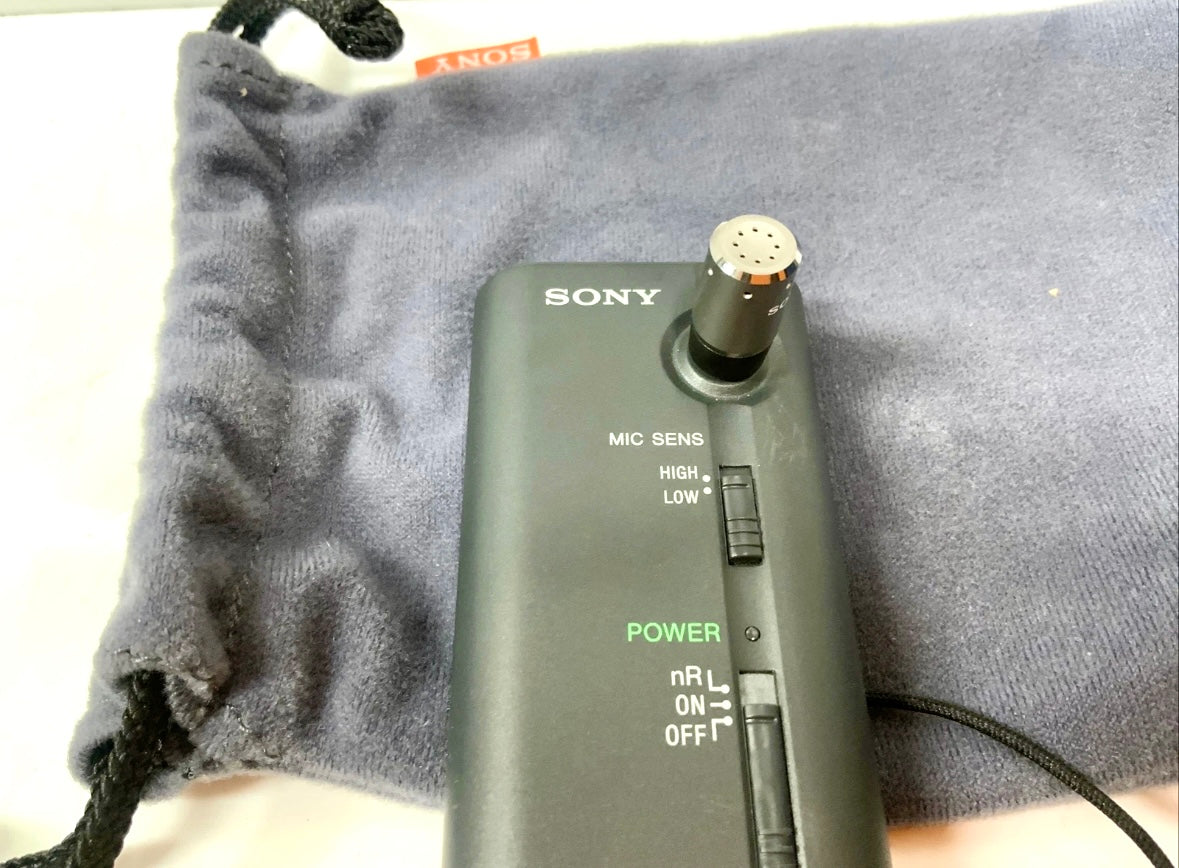 Microfone Sony Emc-cr120 - Made In Japan Preto
