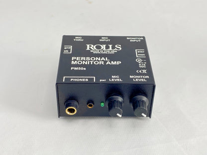 Rolls Amplificador Pessoal De Fone De Ouvido Pm50se Preto