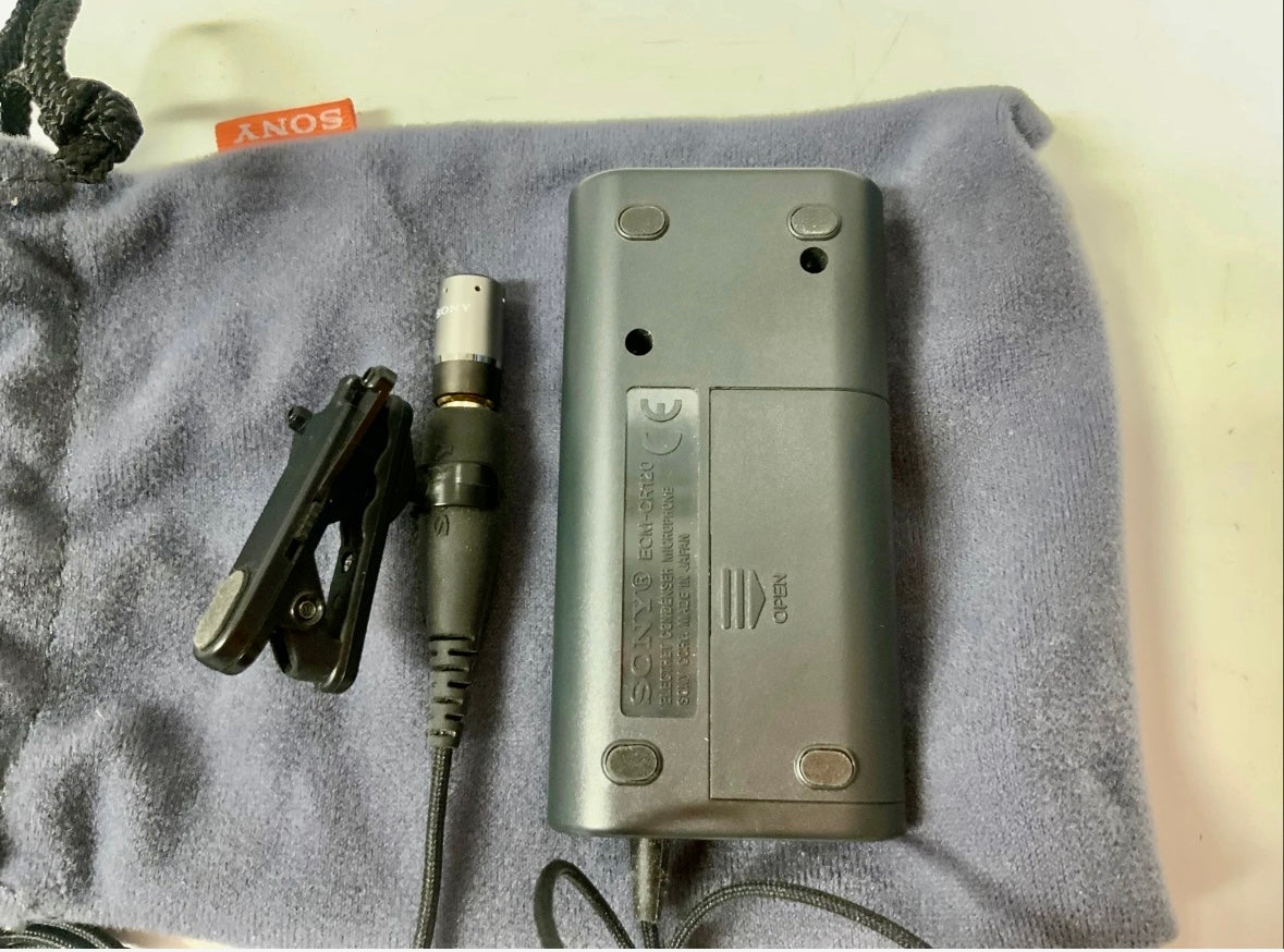 Microfone Sony Emc-cr120 - Made In Japan Preto