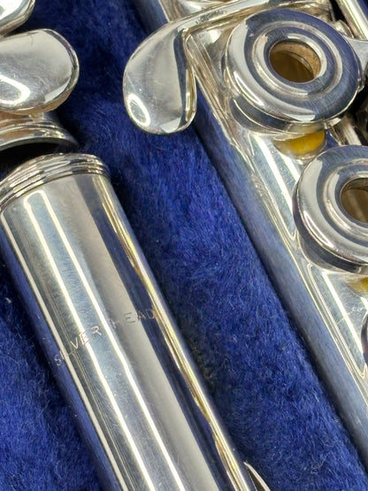 Flauta Transversal El Deford - Bocal + Tubo do Corpo em Prata Maciça - Made In Usa #105