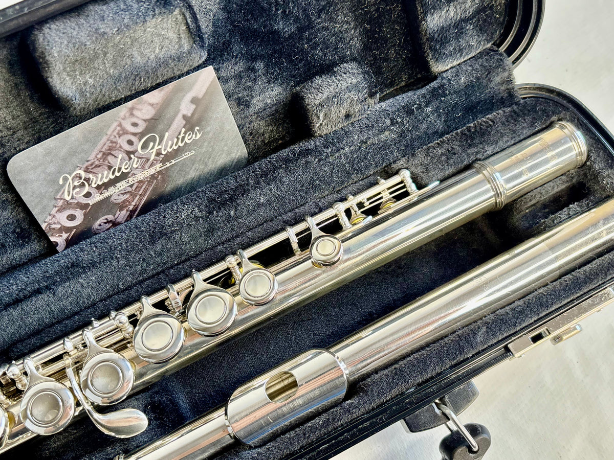Flauta Transversal Yamaha 221 Silver / Made In Japan #195 Prata