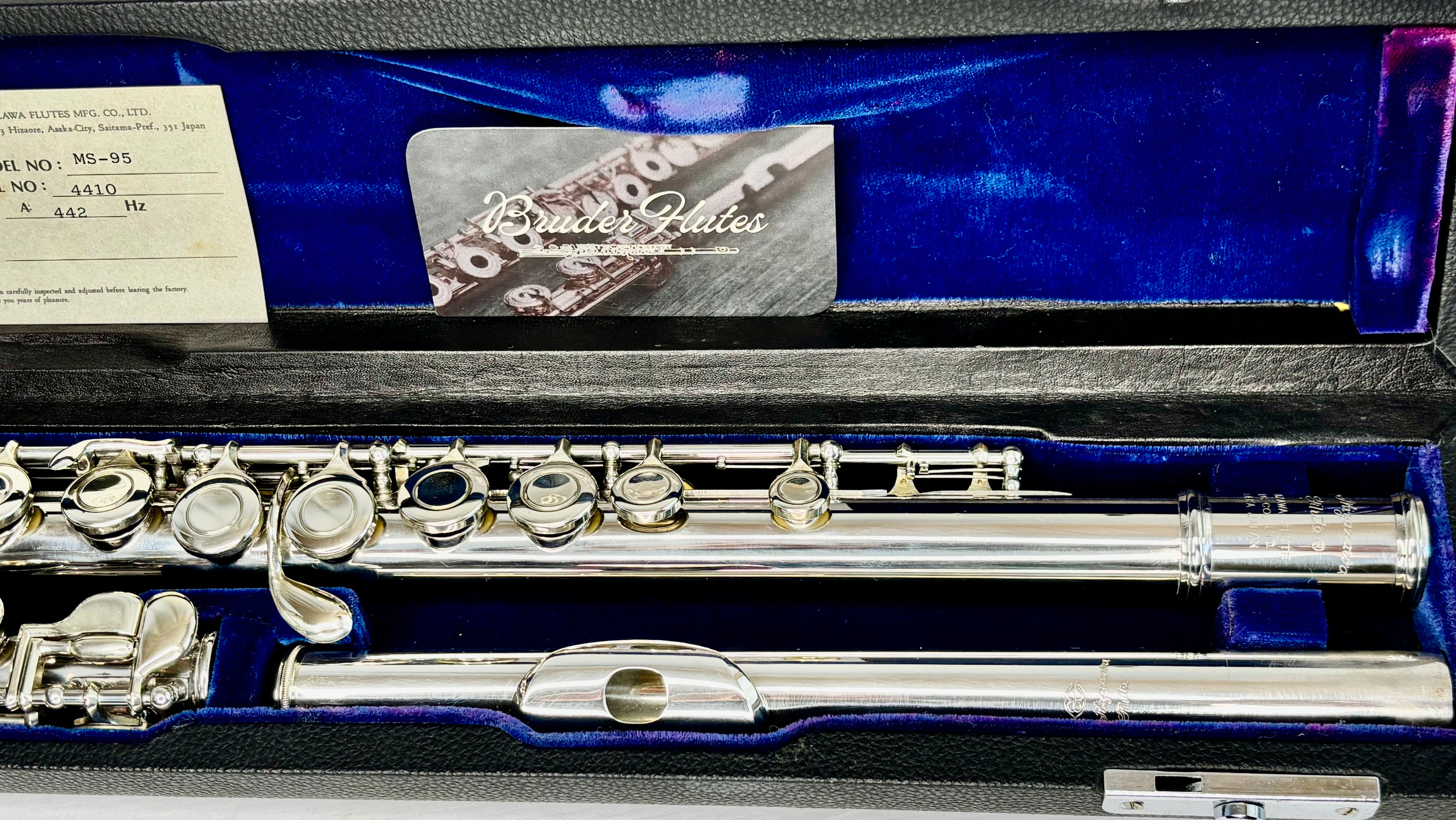Flauta Transversal Miyazawa MS-95 Bocal em Prata Maciça - Made In Japan  #145