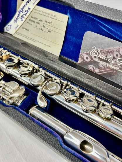 Flauta Transversal Miyazawa MS-95 Bocal em Prata Maciça - Made In Japan  #145