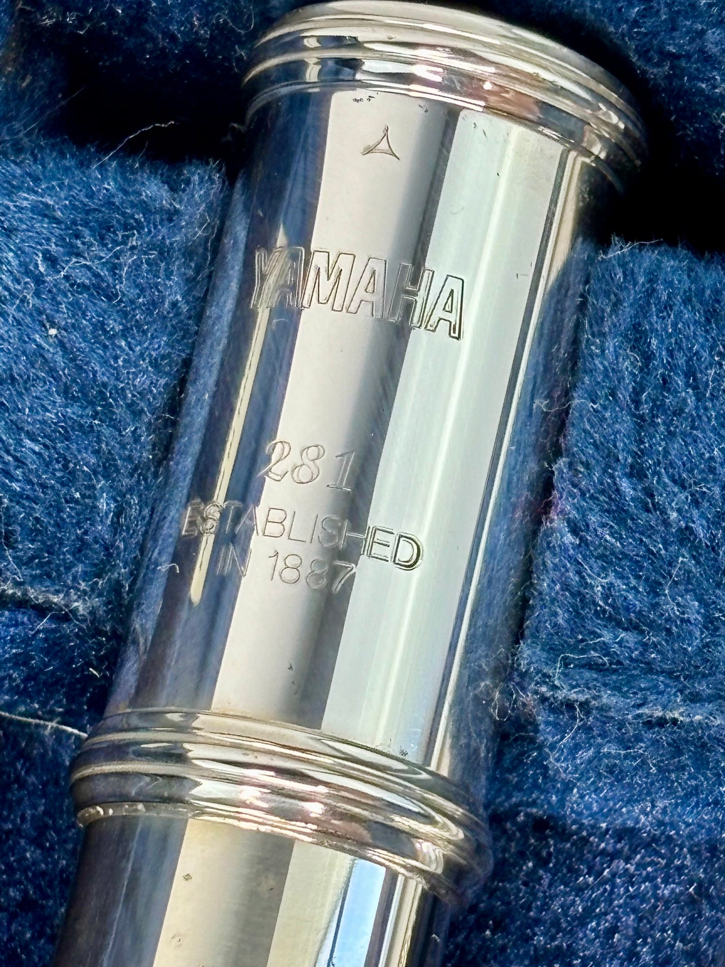 Flauta Transversal Yamaha 281 Silver / Made Indonésia  #136 Prata