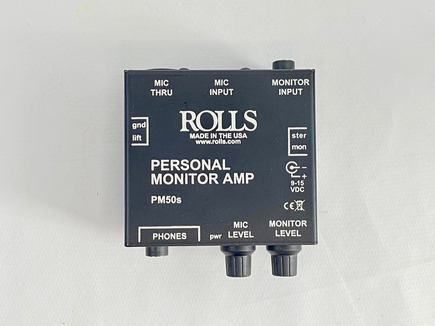 Rolls Amplificador Pessoal De Fone De Ouvido Pm50se Preto