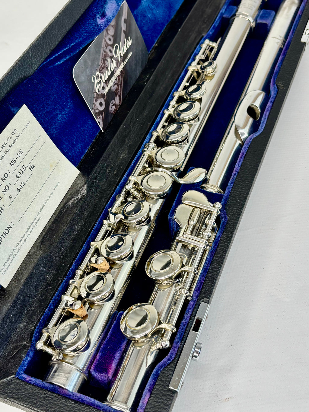 Flauta Transversal Miyazawa MS-95 Bocal em Prata Maciça - Made In Japan  #145