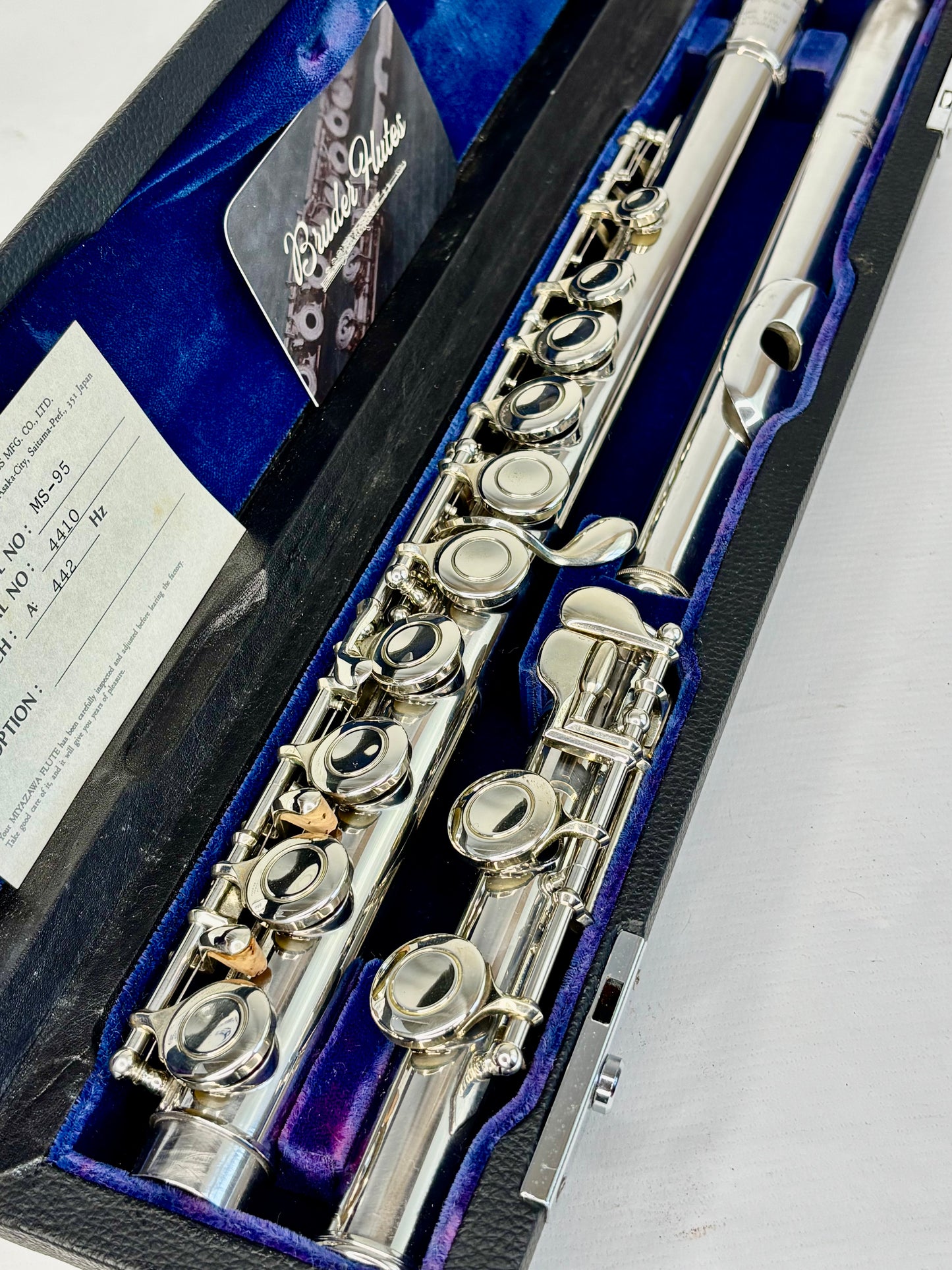 Flauta Transversal Miyazawa MS-95 Bocal em Prata Maciça - Made In Japan  #145