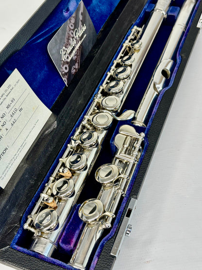 Flauta Transversal Miyazawa MS-95 Bocal em Prata Maciça - Made In Japan  #145