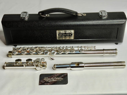 Flauta Transversal Selmer Bundy - Prateada #132 Prata