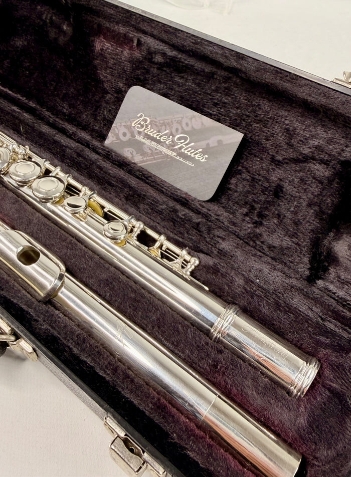 Flauta Transversal Armstrong 104 Made In Usa #180 Prateado