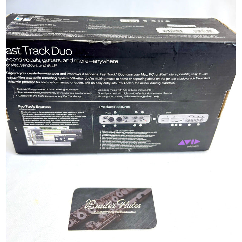Interface Avid Fast Track Duo / U S A  #34 Prata 127/220v