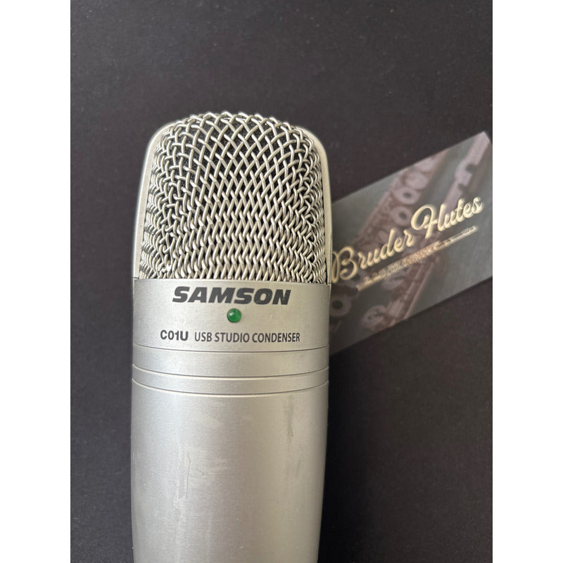 Microfone Usb Condensador Supercardioide Samson C01u - U S A Prateado