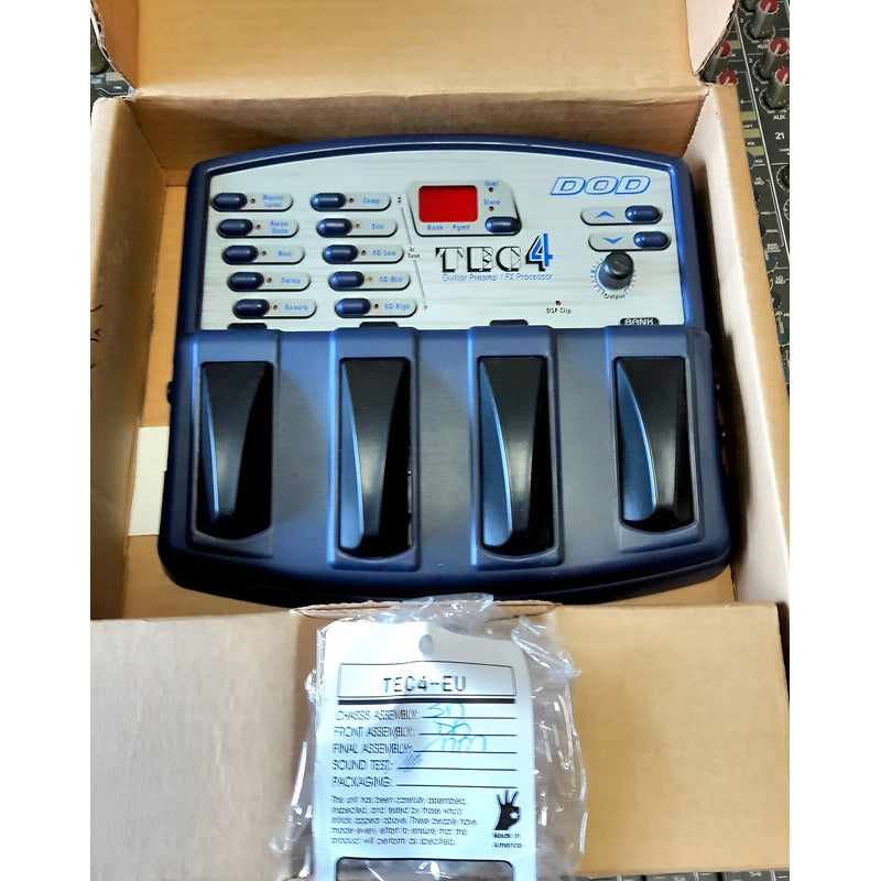 Pedaleira Dod Tec 4 - Multi Efeitos - U S A Azul