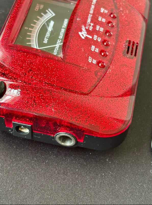 Afinador Fender Ag-6 Cromático - Red Sparkle - Made In Usa Vermelho