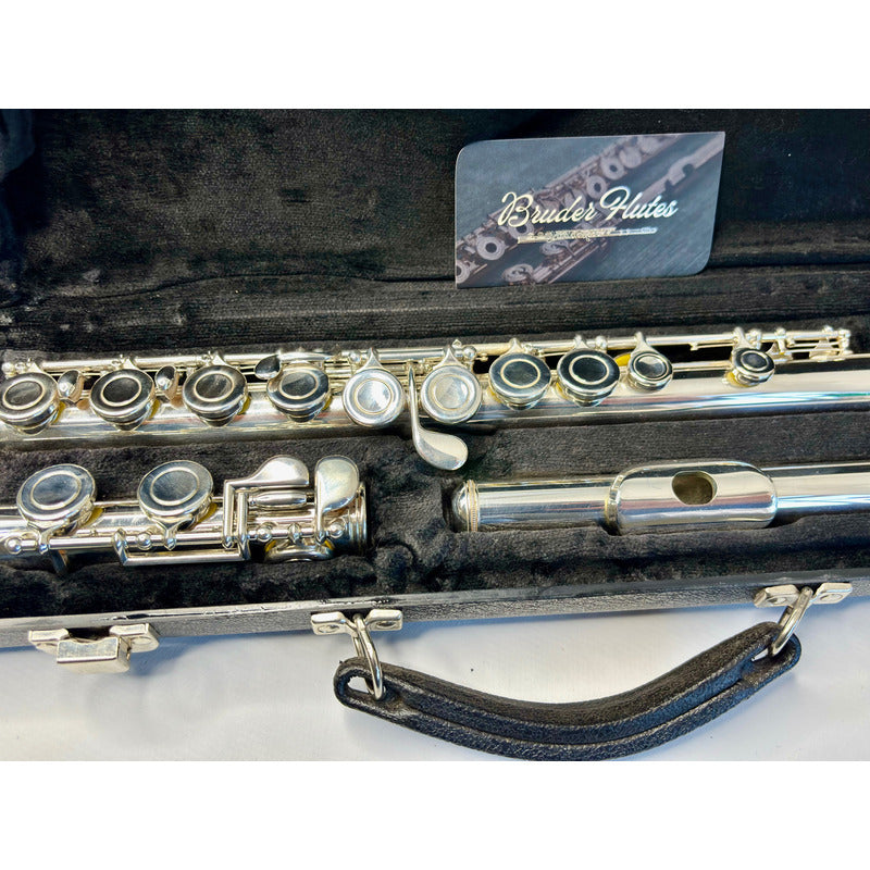 Flauta Transversal Emerson  E F 2 - Made In U S A  #95 Prata