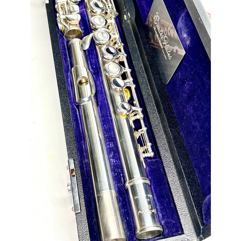 Flauta Transversal Sun Haruno Flutes / Japan / Mi Mec #75 Prata