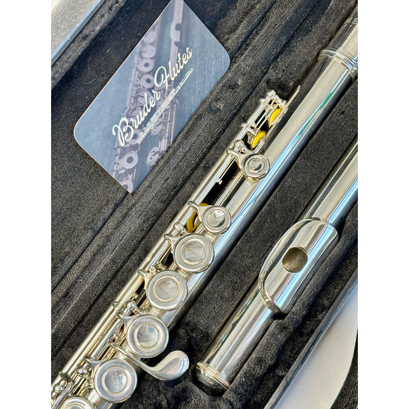 Flauta Transversal Emerson  E F 2 - Made In U S A  #95 Prata