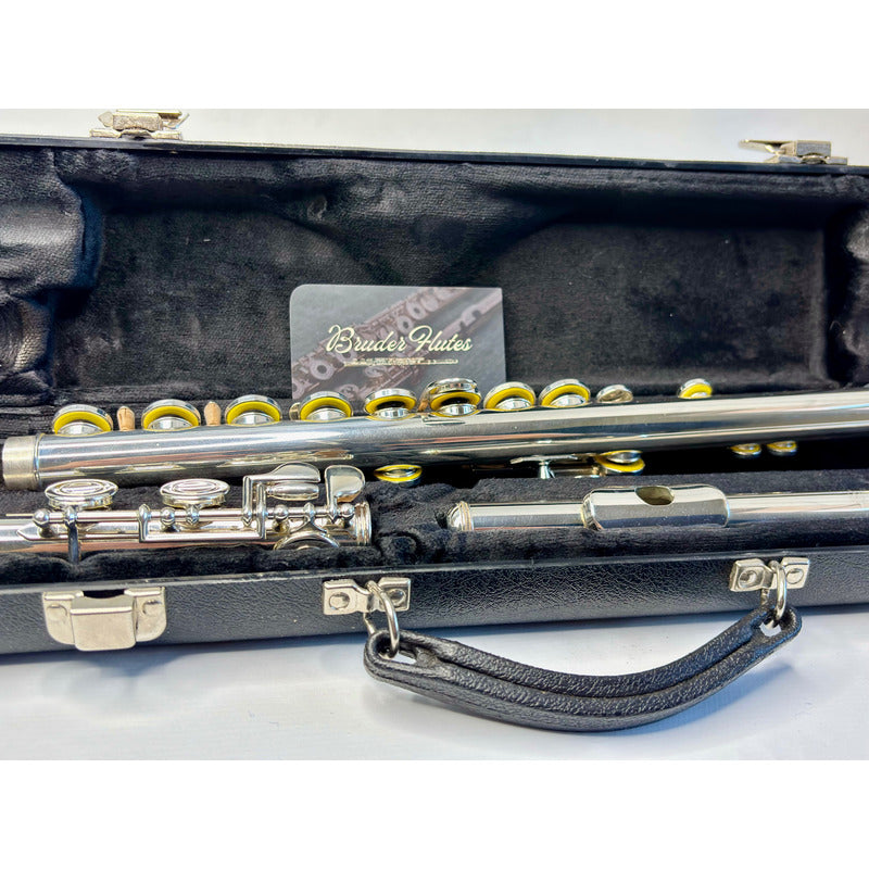 Flauta Transversal Emerson  E F 2 - Made In U S A  #95 Prata