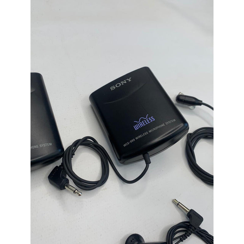 Microfone Lapela  Sony Wcs-999 Wireless / Made In Japan Preto